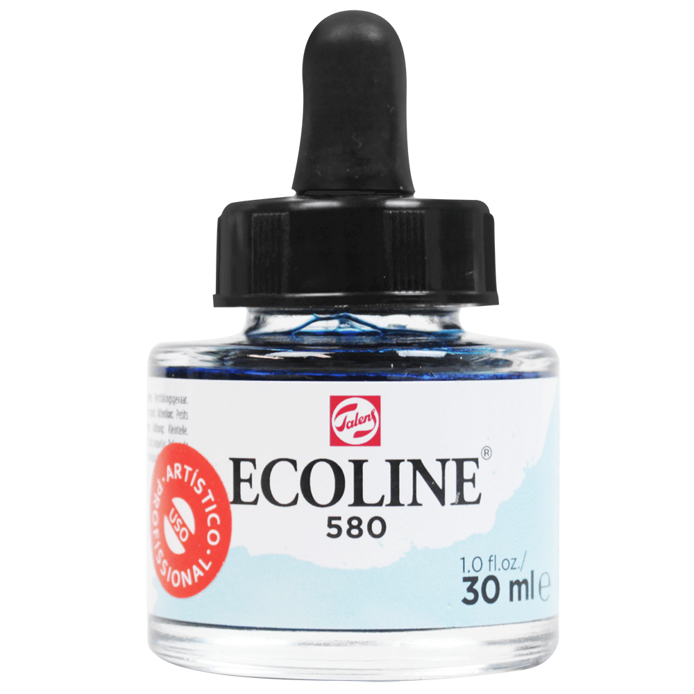 Aquarela Líquida Ecoline Talens 30ml 580 Pastel Blue